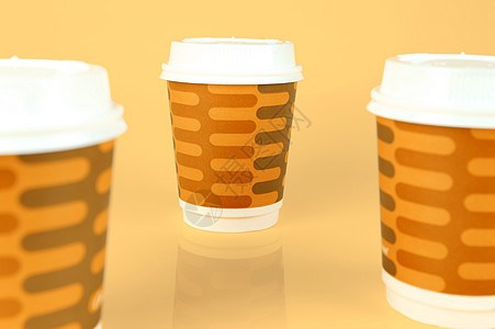 咖啡杯绝缘咖啡拿铁杯子盖子背景图片