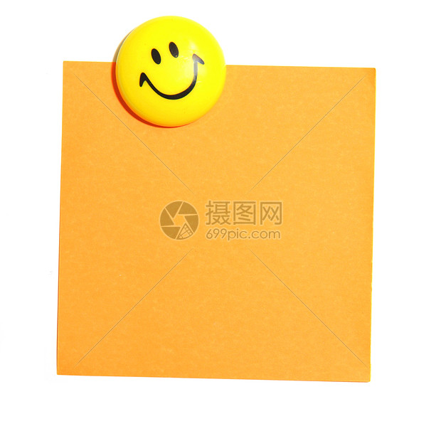 笑脸和空白纸表情微笑白色黄色符号框架别针橙子笔记公告高清图片下载-正版图片320248115-摄图网