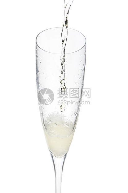 香槟玻璃庆祝会杯子静脉酒精生日新年枝条长笛饮料干杯飞溅图片