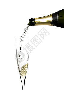 香槟庆典气泡长笛玻璃静脉枝条新年干杯饮料生日奢华图片