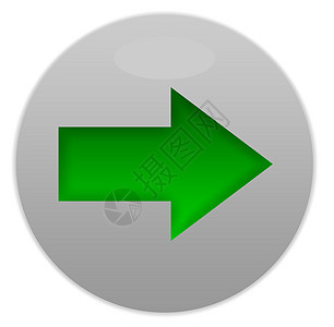 绿方向按钮插图圆形生态环境图形化指针回收灰色图片