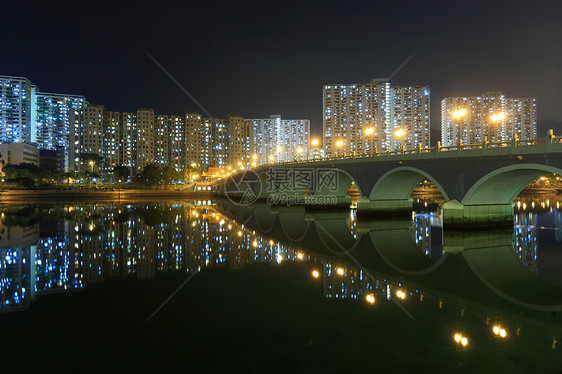 香港夜校及桥桥断裂楼图片