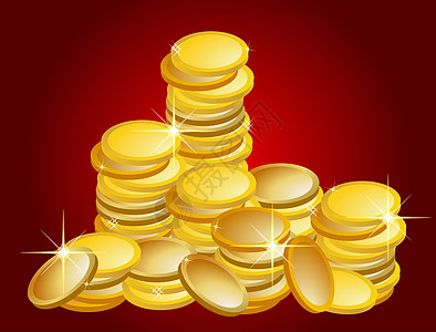 金金币圆圈插图预算财富金融令牌金子图片