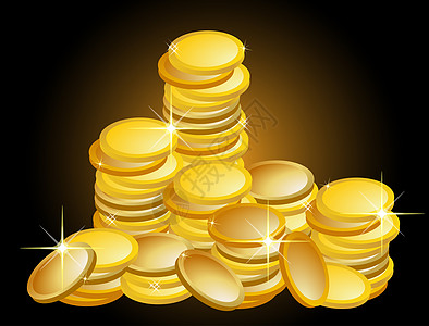 金金币圆圈金子财富预算令牌金融插图图片