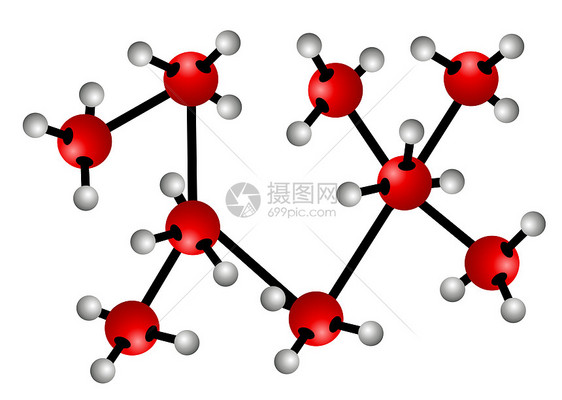 分子医疗纽带生物学物理清算染色橙子红色原子数学图片