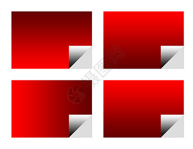 空白的红色商业标签矩形环境贴纸坡度图形化广告角落图片