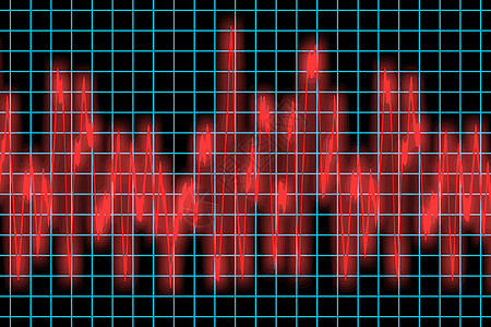 心脏监视器技术体积波长辉光图表测试展示收音机振动频率图片