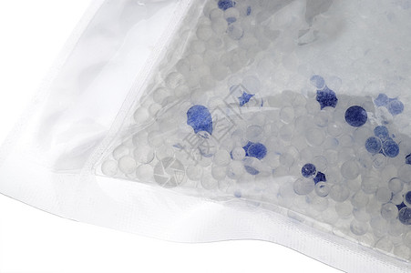 硅凝胶粒状湿度水分控制蓝色珠子硅酸盐损害脱水宏观图片