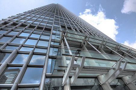 在蓝天背景上建造现代建筑Name反射公司市中心天空窗户蓝色摩天大楼镜子商业城市图片