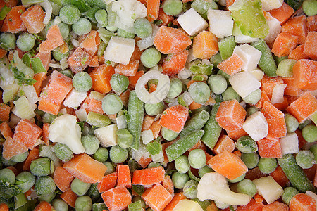 冷冻蔬菜青豆玉米菜花白色餐厅蔬菜产品图片