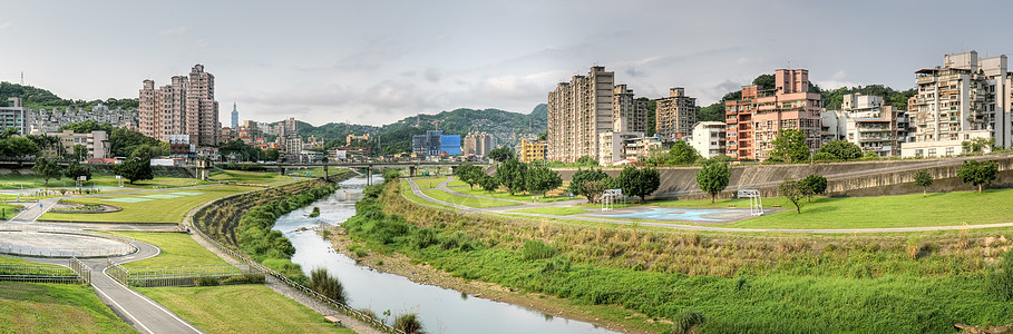 全景城市风景建筑学景观自由社区公寓村庄旅行房子场景市中心图片