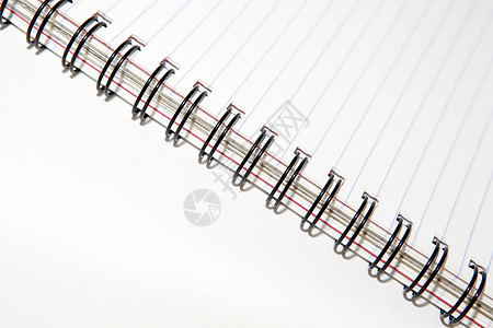 螺旋笔记本黑色软垫活页夹白色字帖文档教育线条金属笔记图片
