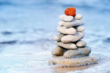红石环境蓝色阳光冥想命令鹅卵石创造力巨石活力沉思图片