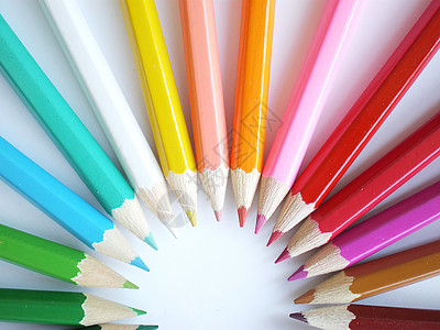 彩色铅笔色调圆圈艺术补给品染色绘画爱好木头工具蜡笔图片