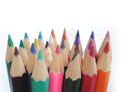 彩色铅笔幼儿园木头艺术色调圆形圆圈绘画静物蜡笔工具图片