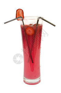 草莓鸡尾酒饮食玻璃美食水果液体热带浆果柠檬糖浆蓝色图片