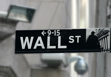 纽约证券交易所街道金融贸易建筑学中心木板旗帜银行业吸引力投资图片