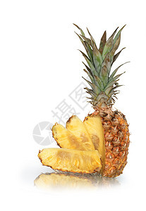 切片菠萝健康饮食生活方式素食者甜点食物对象水果背景图片