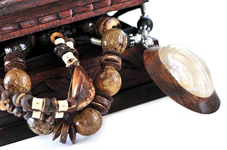 伍德珠宝箱土著珍珠手镯小饰品饰品盒子母亲珍珠母纪念品贸易图片
