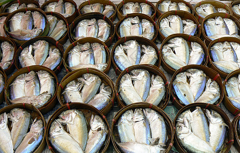 鱼类市场篮子食物背景图片