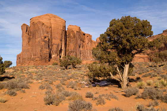 美国犹他州亚利桑那州手套巨石国家公园侵蚀台面砂岩地质学纪念碑沙漠图片