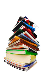书本堆叠学习全书教育学校图书馆字典图书百科书脊焦点图片