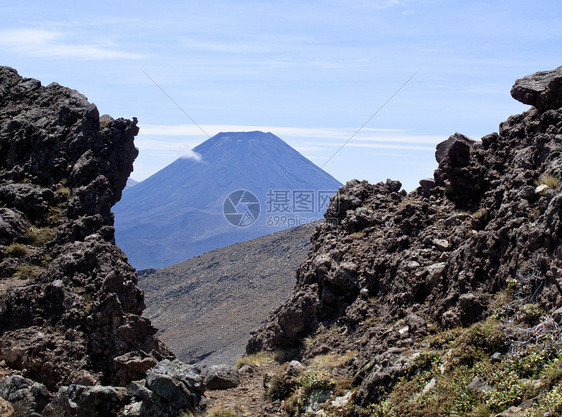 新西兰的末日山旅行火山旅游陨石顶峰公吨公园山脉全景国家图片