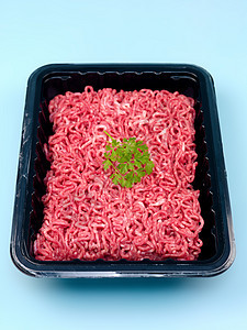 牛肉薄粉零售地面塑料红色食物托盘图片