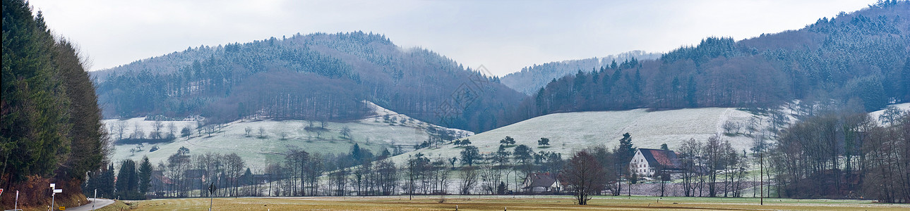 雪地貌 德国的全景 接近费尔德伯格树木季节假期场景街道蓝色风景车道森林天空图片