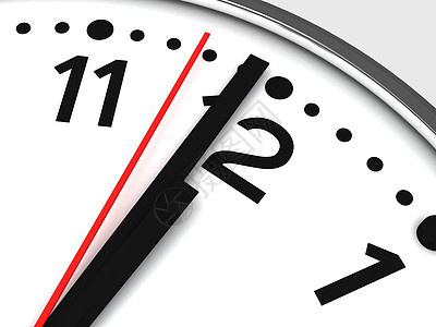 黑色和白色时钟设计时间分针指针对象办公元素图片