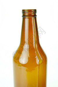 啤酒瓶饮料白色瓶子棕色绿色背景图片