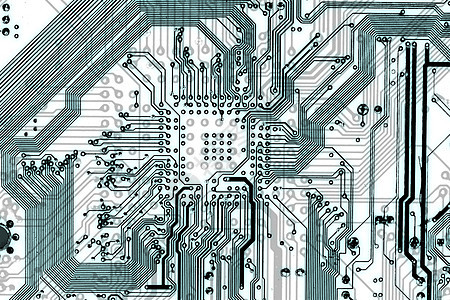 工业技术工业电子轻型蓝底电灯盘子芯片电脑电路绿色控制板电气母板卡片工程图片
