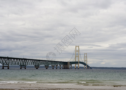 Mackinaw桥运输手套交通旅行电缆岩石工程旅游太阳跨度图片