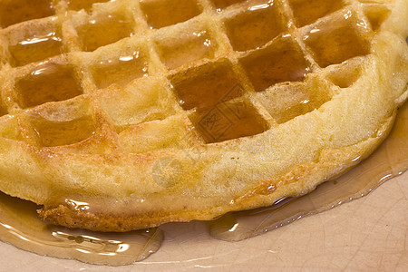 松饼时间油炸糖浆面包美食盘子味道白色早餐棕色烹饪图片