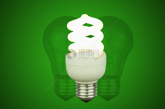 低能灯泡发光燃料环境环境保护螺旋摄影背景水平对象节能器绿色图片