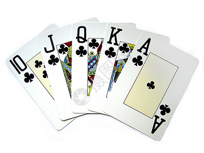 皇家冲红扑克开局洗牌交易甲板卡片图片