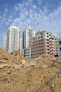 中华市的破坏建筑物物业住宅大厦财产工作墙壁房屋砖块景观图片