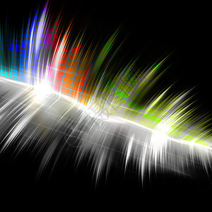 彩虹音乐浪潮表紫色彩虹正方形反思仪表插图酒吧漩涡闪电波形图片