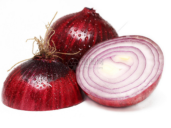 红洋葱洋葱红色灯泡营养植物沙拉香料紫色健康蔬菜图片