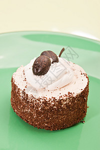 蛋糕甜点糕点绿色咖啡奶油食物巧克力装饰背景图片