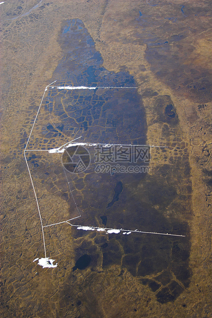 空气中的北极苔原衬套溪流苔原地球飞机气候冻土植物旅游生态图片