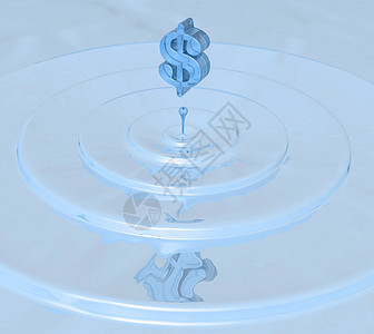 美元圆圈圆形经济插图商业金融背景图片