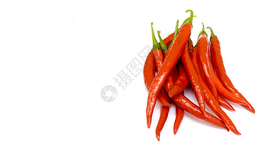 新鲜的里普卡芬尼辣椒食物烧伤蔬菜烹饪胡椒花园绿色美食红色图片