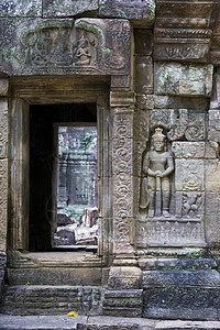 柬埔寨Tam Som纪念碑雕塑地标砂岩宗教考古学寺庙旅行帝国建筑学图片