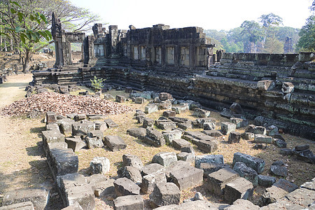柬埔寨巴普文收获王国佛教徒纪念碑考古学废墟宽慰宗教遗产雕塑图片