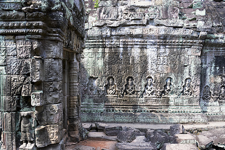 柬埔寨普雷汗王国旅游考古学帝国雕像历史崇拜建筑物地标建筑图片