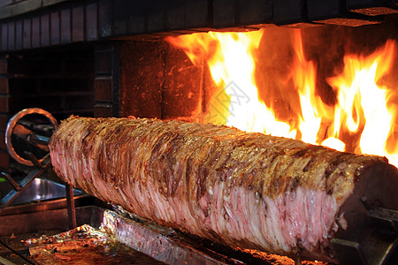 土耳其烤肉饭Kebap 算巴市场捐赠者文化羊肉食物火鸡背景
