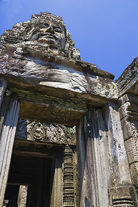 柬埔寨吴哥托姆旅游历史佛教徒寺庙考古学高棉语崇拜雕刻电影废墟图片