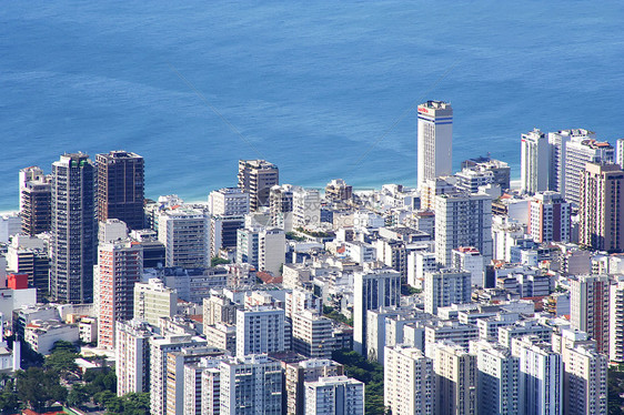 里约热内卢蓝色旅游天空假期旅行海岸城市热带建筑海洋图片