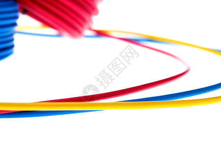 电线纤维蓝色电气黄色电缆力量技术金属网络活力图片